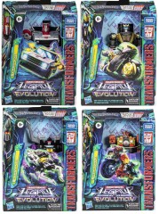 Transformers Legacy Evolution Deluxe Crosscut, Animated Prowl, Shrapnel & Crashbar Set of 4