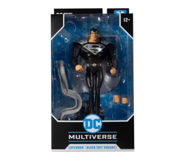 DC Multiverse Superman: The Animated Series Superman (Black Suit Variant) Figure