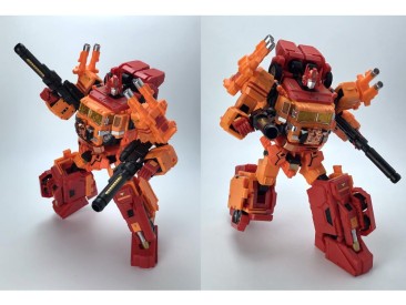 Fans Hobby Master Builder MB-06D Orange Power Baser and MB-11D Orange God Armor Set of 2