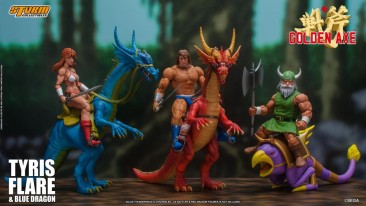 Storm Collectibles Golden Axe Tyris Flare and Blue Dragon Figure Set