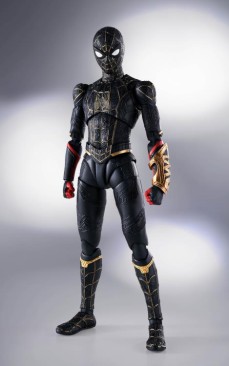 S.H.Figuarts Spider-Man: No Way Home Spider-Man (Black & Gold Suit) With Bonus