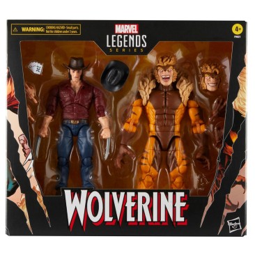 Marvel Legends Series Marvel's Logan vs Sabretooth Figures