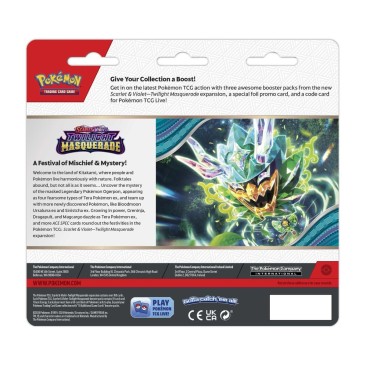 Pokémon TCG: Scarlet & Violet-Twilight Masquerade Booster 3-Pack Snorlax or Revaroom